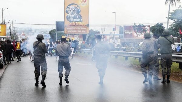 manifestações em Moçambique