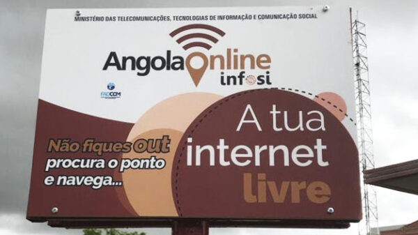 Angola possui uma taxa de penetração de internet de 39%