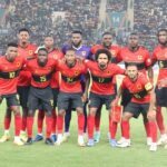 Palancas Negras em preparação para a COSAFA 2025 durante jogo contra o Interclube