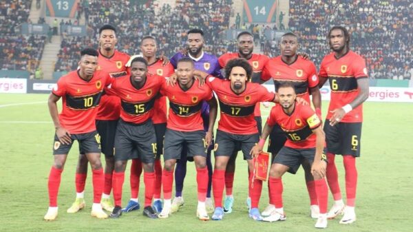 Palancas Negras em preparação para a COSAFA 2025 durante jogo contra o Interclube